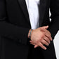 Pulsera Moody Acero y Negro Hombre SQH44