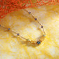 Collana Colori Dorata con Cristalli Blu e Gialli SAVY05
