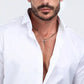 Collar Cruz Hombre Plata y Negro SKR66