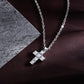 Collar de hombre Motown con cruz de plata SALS77