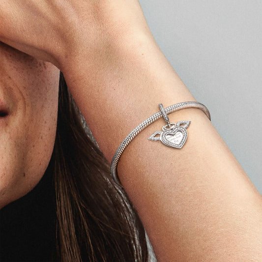 Charm Pendente Cuore e ali d’angelo 798485C01