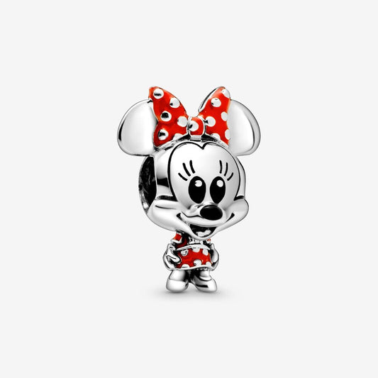 Charm Minnie con vestido de lunares y lazo 798880C02 