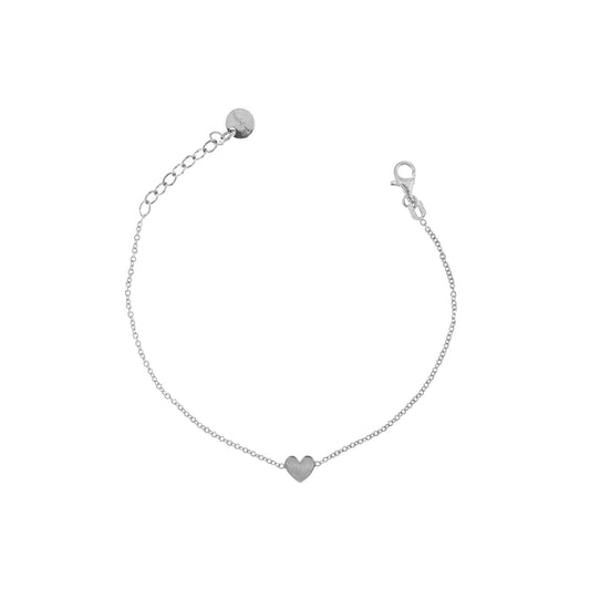 Bracciale I Sogni Son Desideri Cuore Bombato Rodiato BR-002 CAT CUO RH