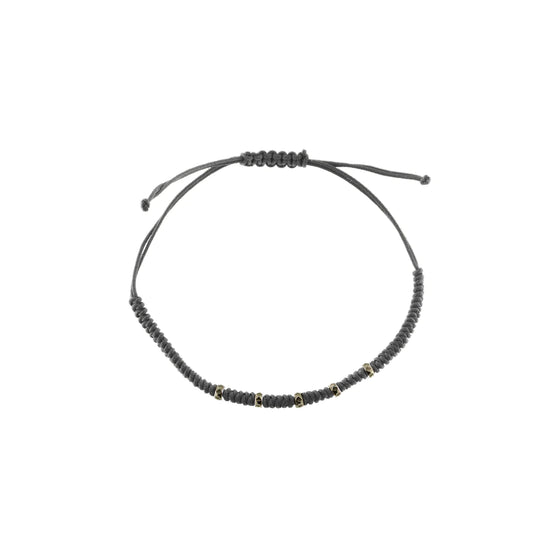 Bracciale Uomo con Intreccio Rotondo Grigio BR-U02 M5 TV