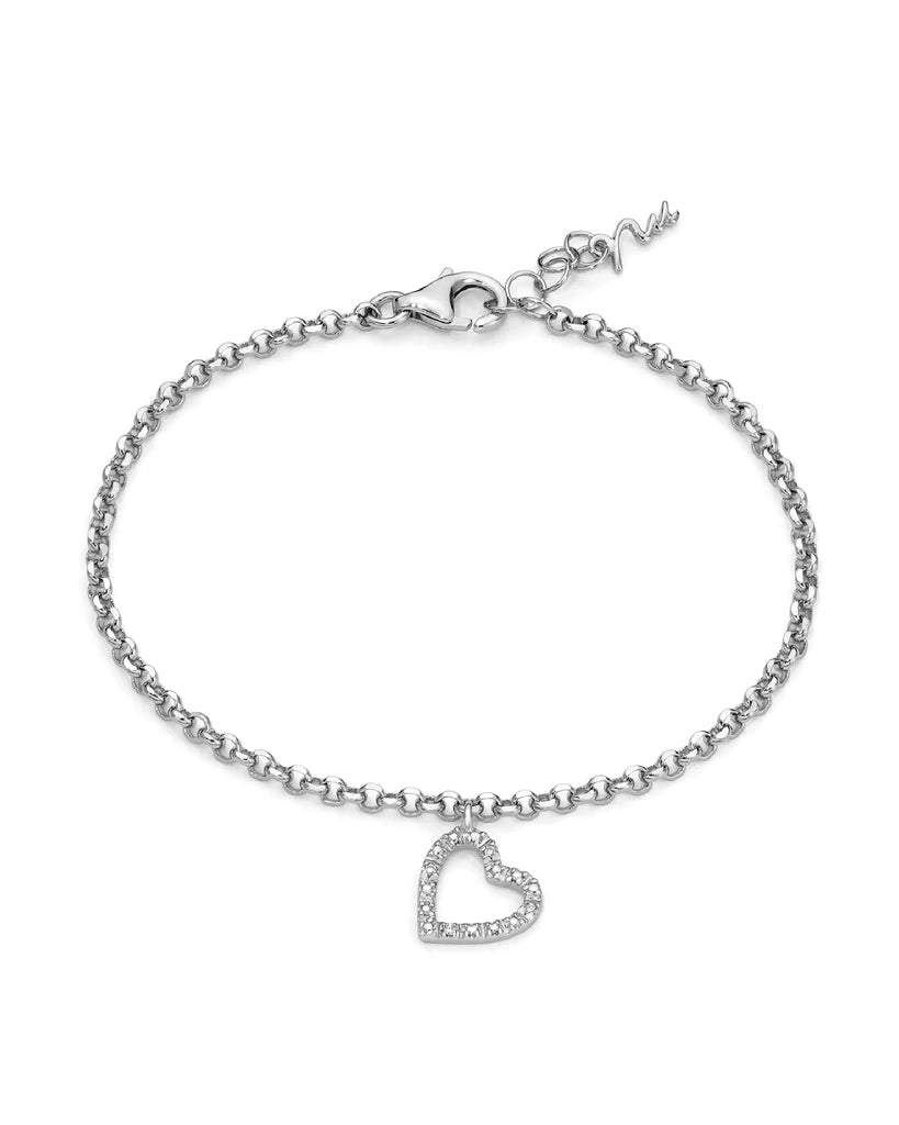 Bracciale Con Cuore In Diamanti Naturali BRD950