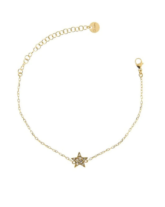 Pulsera Stardust Estrella y Circonitas BRZ-011 STE AU