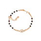 Pulsera Rosario con Cristales Negros BRORN3