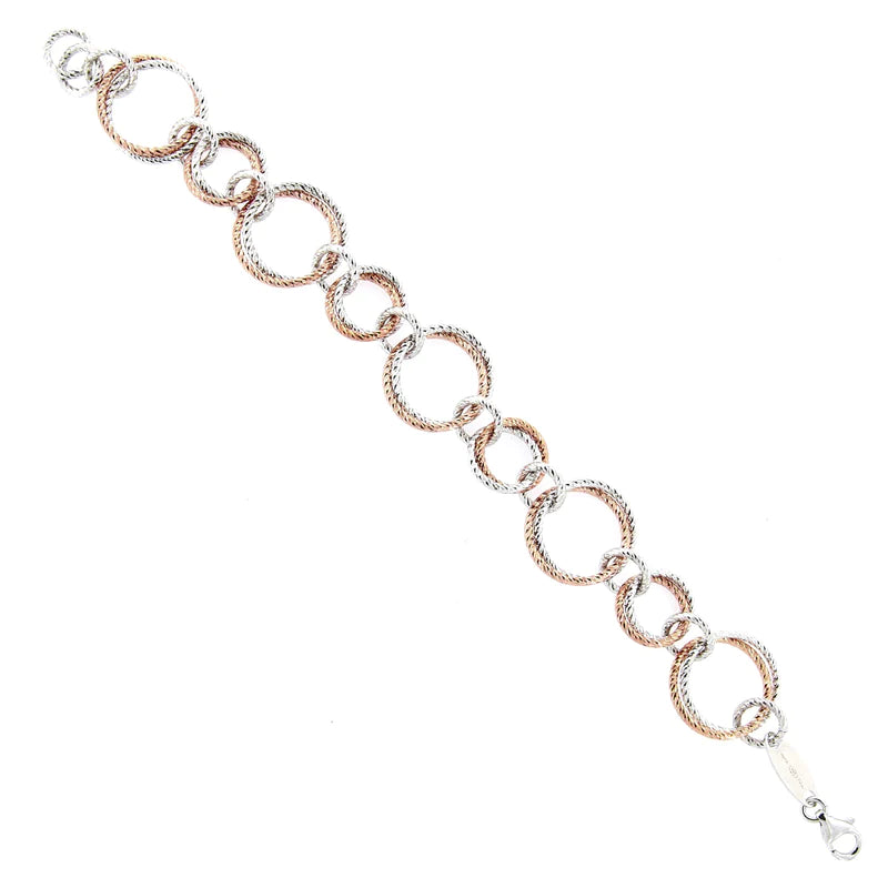 Pulsera en Plata y Rosado BR03535BC