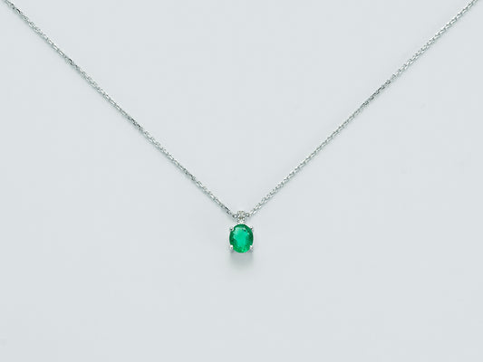 Collier Smeraldo con Diamanti CLD3704VX
