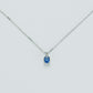 Collana Gemme 375 Con Diamanti E Zaffiro CLD3705VX