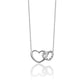 Collier con Cuori e Diamante CLD4238X
