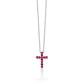 Collier Croce con Rubini Naturali CLD4262X