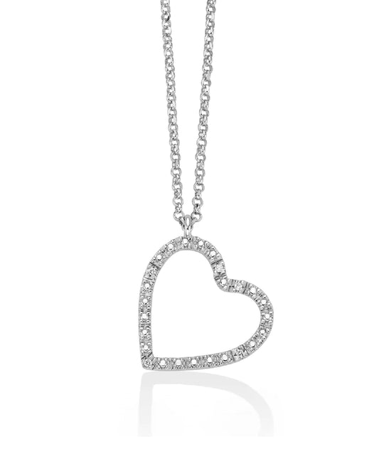Collar Corazón con Diamantes Naturales CLD4469