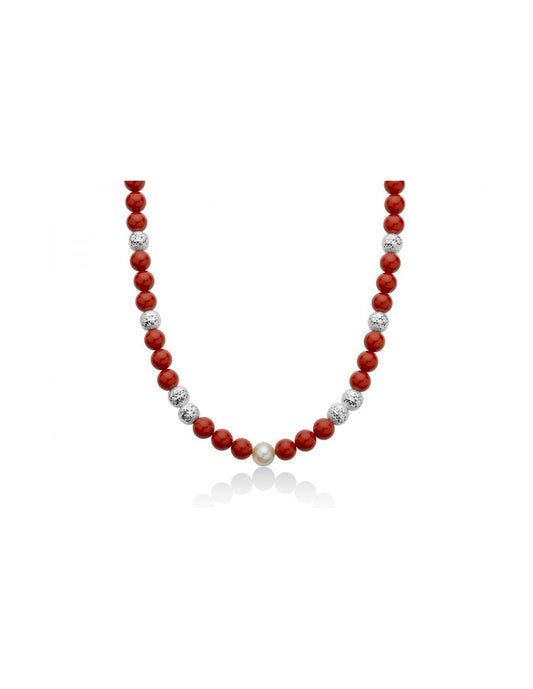 Collana Corallo Rosso PCL6177