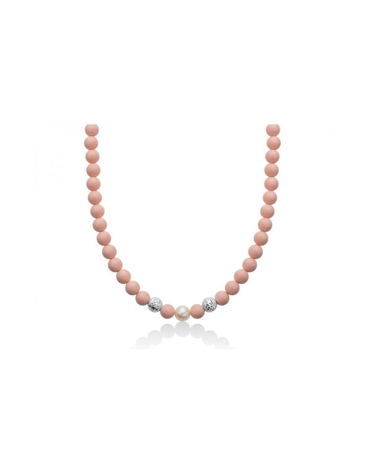 Collana Corallo Rosa PCL6178