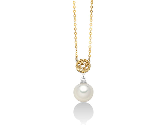 Collana Dorata con Perla 8.5mm PCL6169BGX