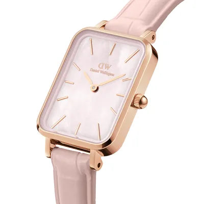 Reloj Mujer Cuadrado Pressed Rouge Rosa DW00100508