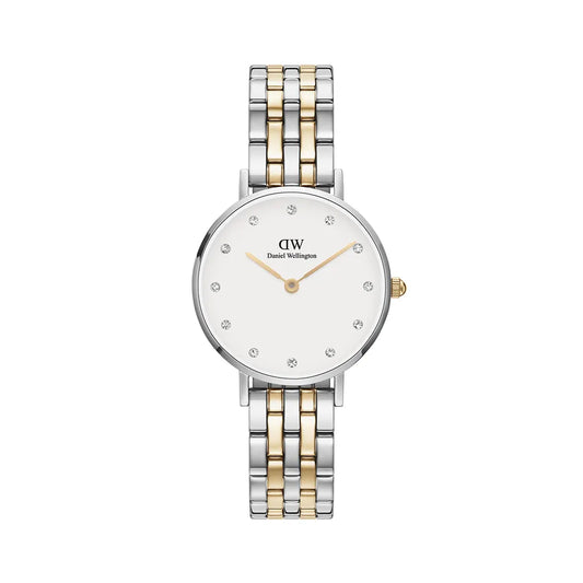 Reloj para mujer Petite Lumine de 5 eslabones en dos tonos DW00100616