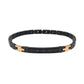 Bracciale Uomo Hiteck Nero e Rosato EHB196