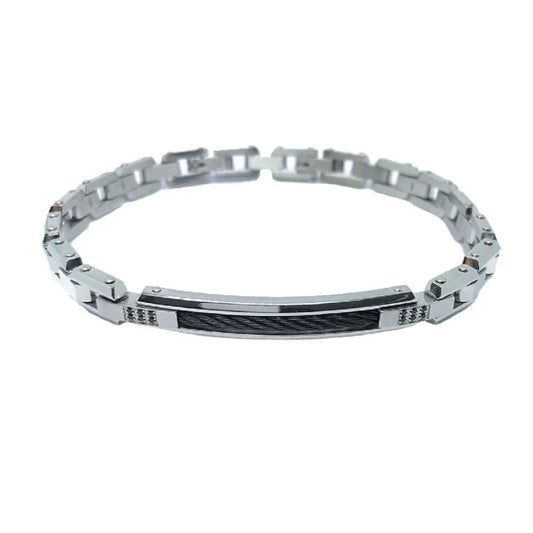 Pulsera Hiteck para Hombre en Acero con Placa EHB208