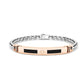 Bracciale Uomo Con Targa Rosata EHB267