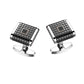 Gemelos Hiteck Hombre Acero y Negro EHG052