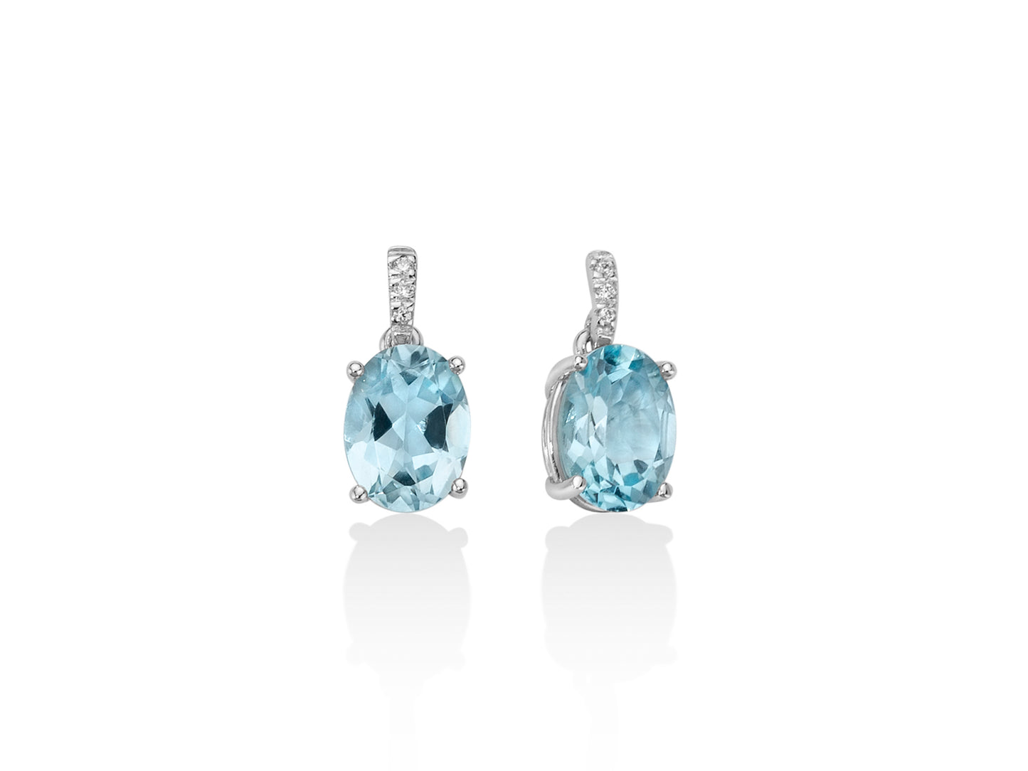 Aretes Gemma Del Cielo Topacio con Diamantes ERD2371X