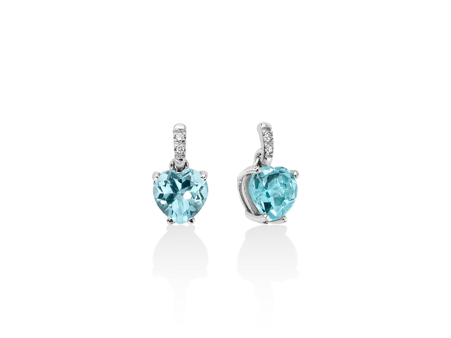 Gemma Del Cielo Aretes Corazones con Diamantes ERD2407