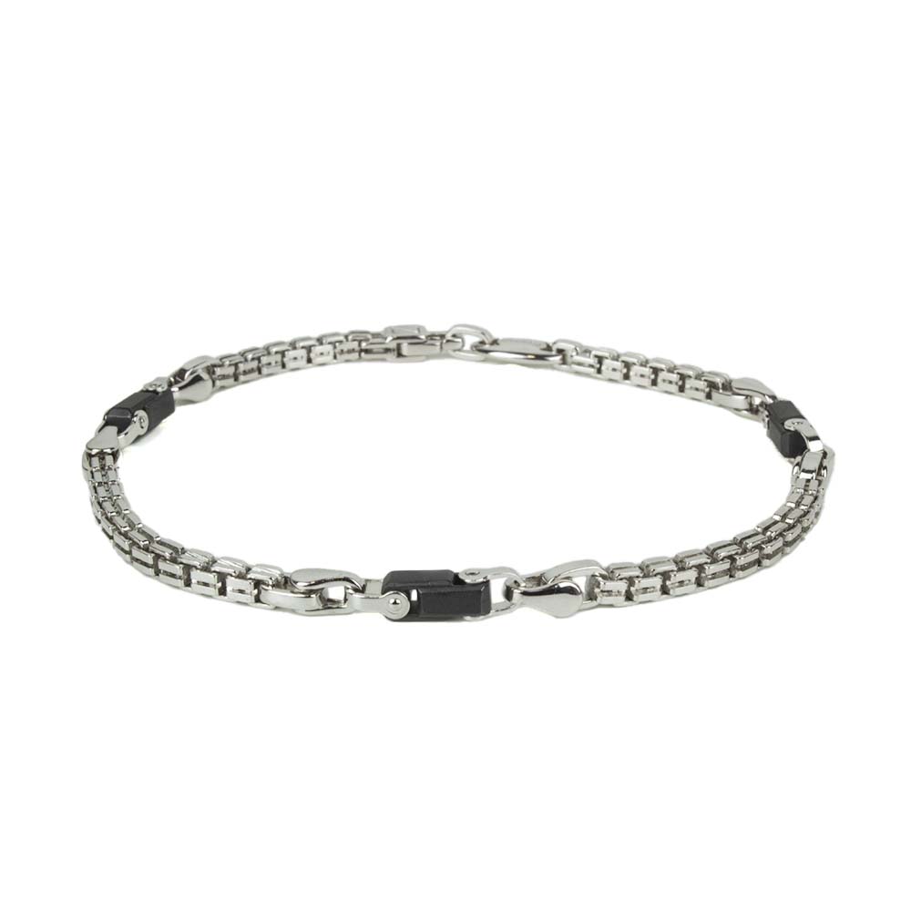 Pulsera Insignia Hombre Cerámica Negra ESB172-N