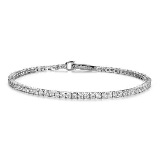 Pulsera Tennis de Plata con Circonitas Blancas EVBR040002