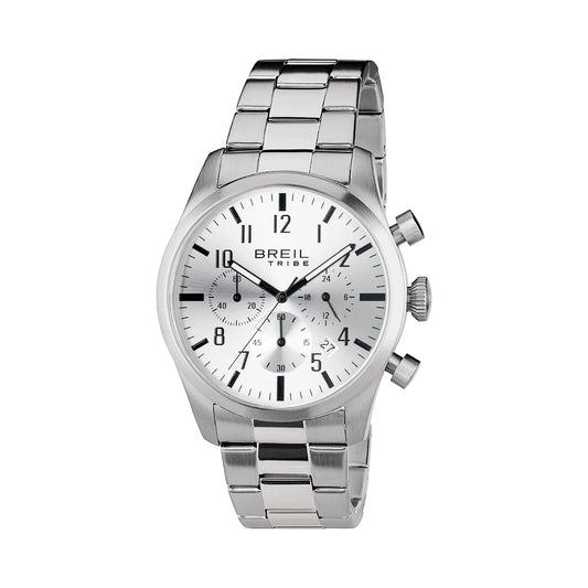 Reloj Chrono Gent Classic Elegance plateado 42 mm EW0225 para hombre
