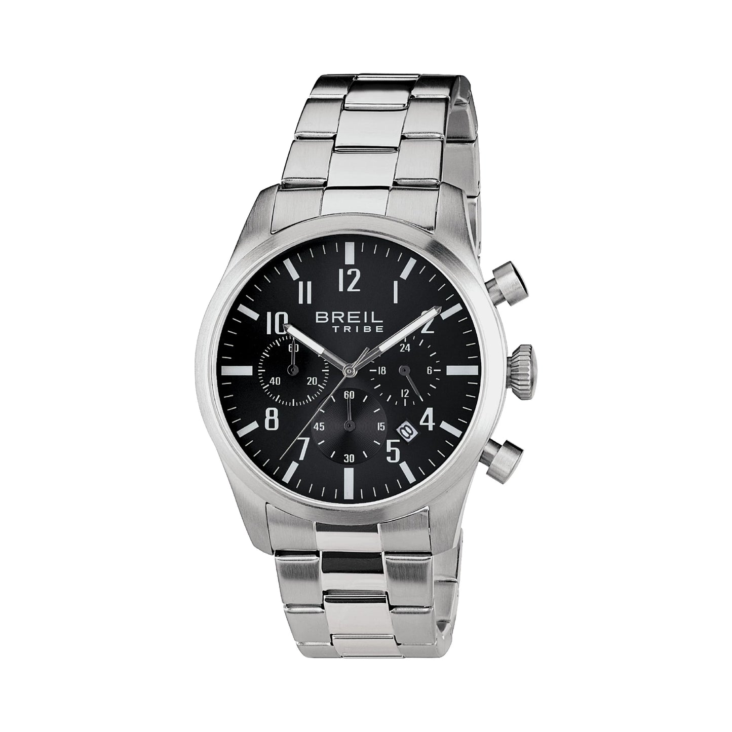 Orologio Uomo Chrono Gent Classic Elegance Silver e Nero 42mm EW0227