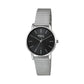 Orologio Donna Solo Tempo Avery Silver e Nero 32mm EW0459