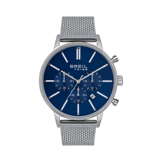 Reloj Chrono Gent Avery plateado y azul 42 mm EW0507 para hombre