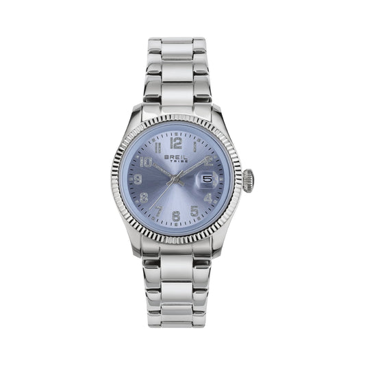 Elegancia clásica Baby Blue EW0628 Watch de Women es