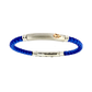 Pulsera de Hombre en Caucho Trenzado Azul EXB923R-BL