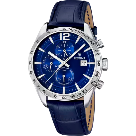Reloj azul atemporal F16760/3 para hombre