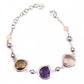 Bracciale Rodiato con Cristalli Briolette XBR149