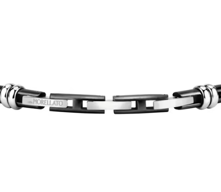 Bracciale Uomo Motown Nero e Silver SALS39