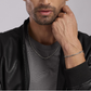 Bracciale Uomo con Inserti Neri 533626