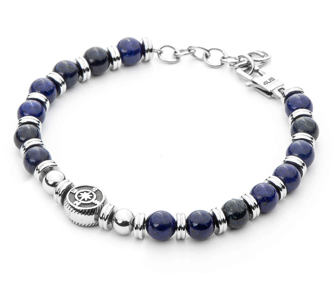 Pulsera de Hombre 4US con Esferas Azules 4UBR4970