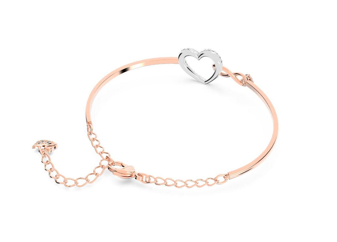 Pulsera Infinity Rígida Rosa 5518869