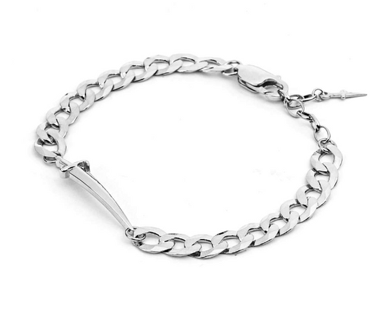 Pulsera Hombre con Daga Plata JPBR2229B