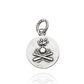 Charm Rotondo Argentato Medaglia Artiglieri 06904