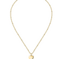 Collar Dorado con Corazón SAVL03