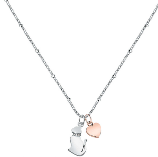 Collana Cuore e Gatto SAVL05