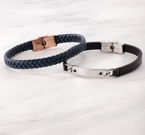 Bracciale Uomo Moody Blu e Rosato SQH49