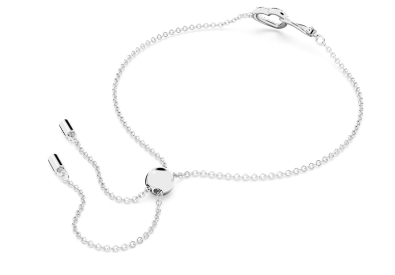 Bracciale Infinity Infinito e Cuore Bianco 5524421