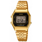 Reloj Digital Mujer Dorado y Negro LA680WEGA-1ER