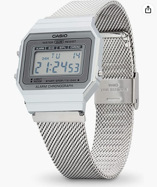 Reloj Digital Mujer Correa Acero A700WEM-7AEF 